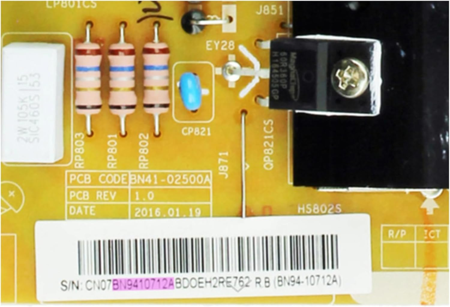 BN41-02500A BN94-10712A Power Supply Board Is for UN55KU6300F UN50KU6300F UN55KU630DF UN55KU6290F UN55KU6270F UN50KU630DF TV image number 3