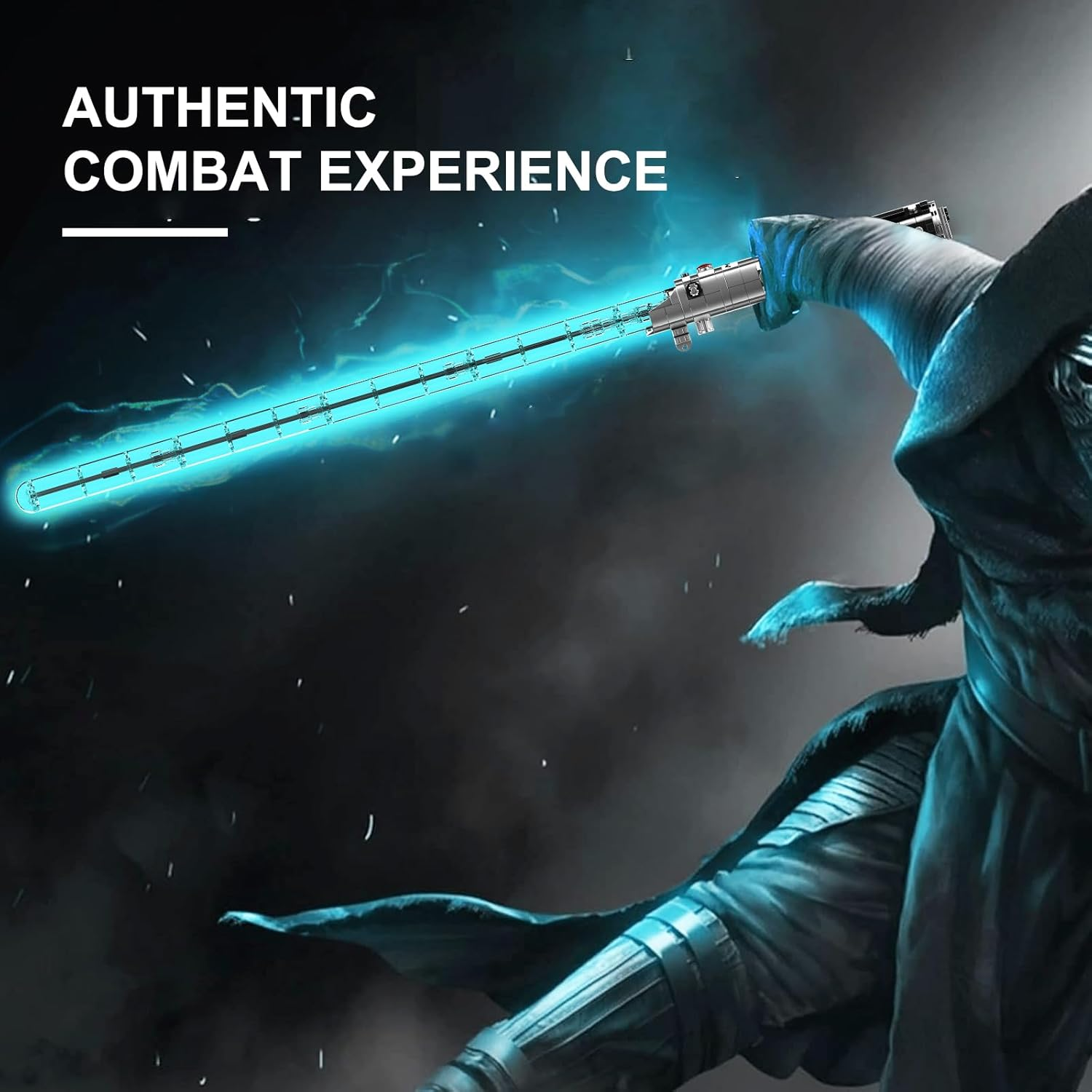 Mould King 10139 Lightsaber Building Blocks Set, Light Saber with Stand, Rechargeable Light Sword for Adult Kids Birthday Thanksgiving Xmas Toys Gift Halloween Cosplay (1089+ PCS) image number 1