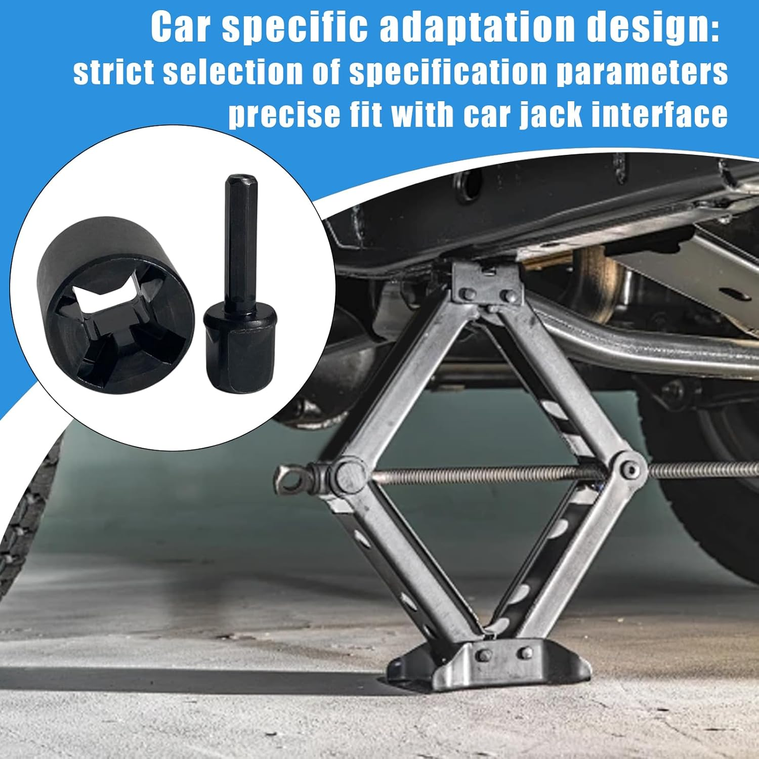 Trailer Jack Drill Adapter - RV Tools | Heavy Duty Stabilizer Tool Wrench for Outdoor Maintenance Repair Camping image number 5