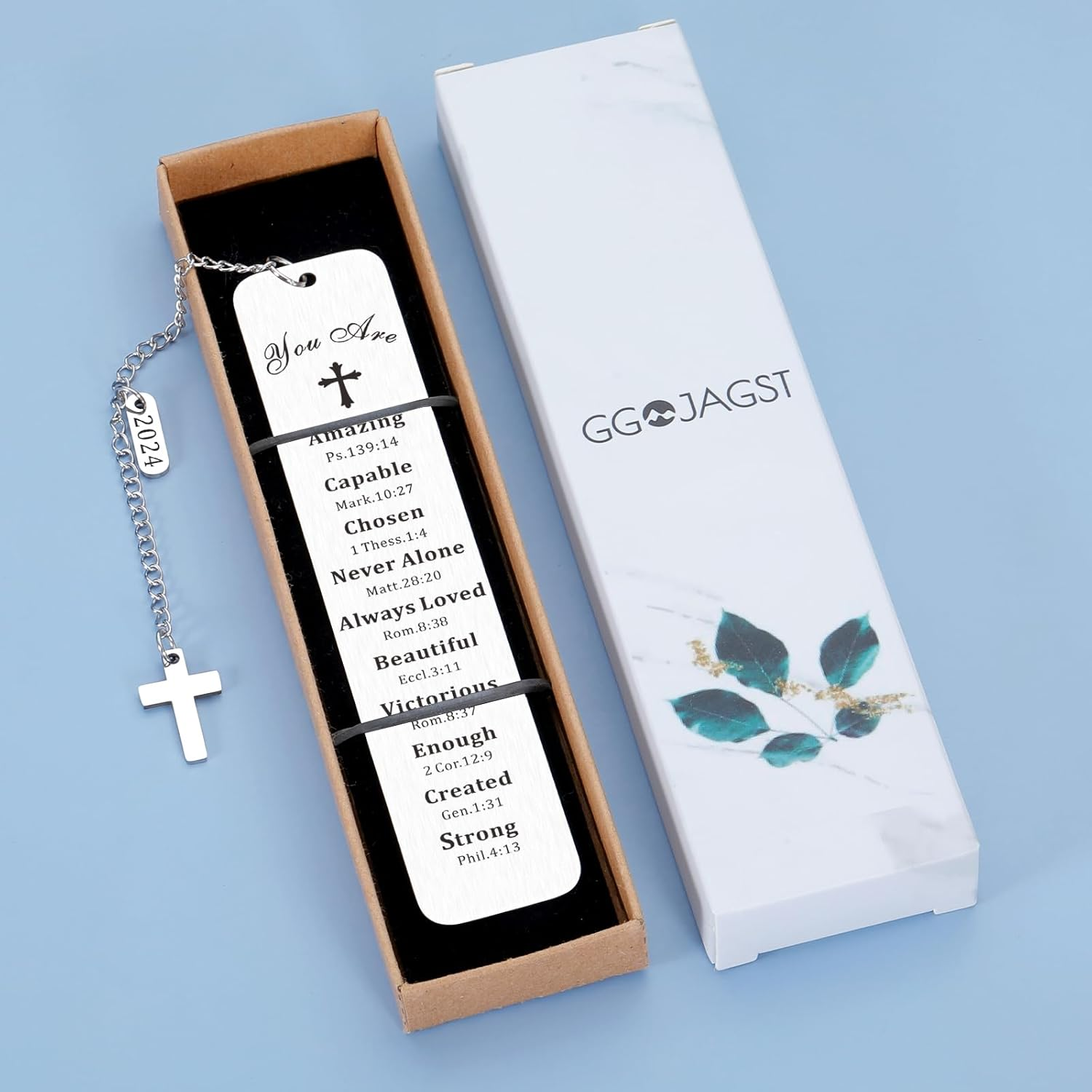 Bible Lovers Gifts Religious Christian Gifts First Communion Gifts for Girls Baptism Gifts for Teen Girls Boys Christen Bookmarks for Women Men Graduation Gifts for Friend Separadores De Libros image number 3
