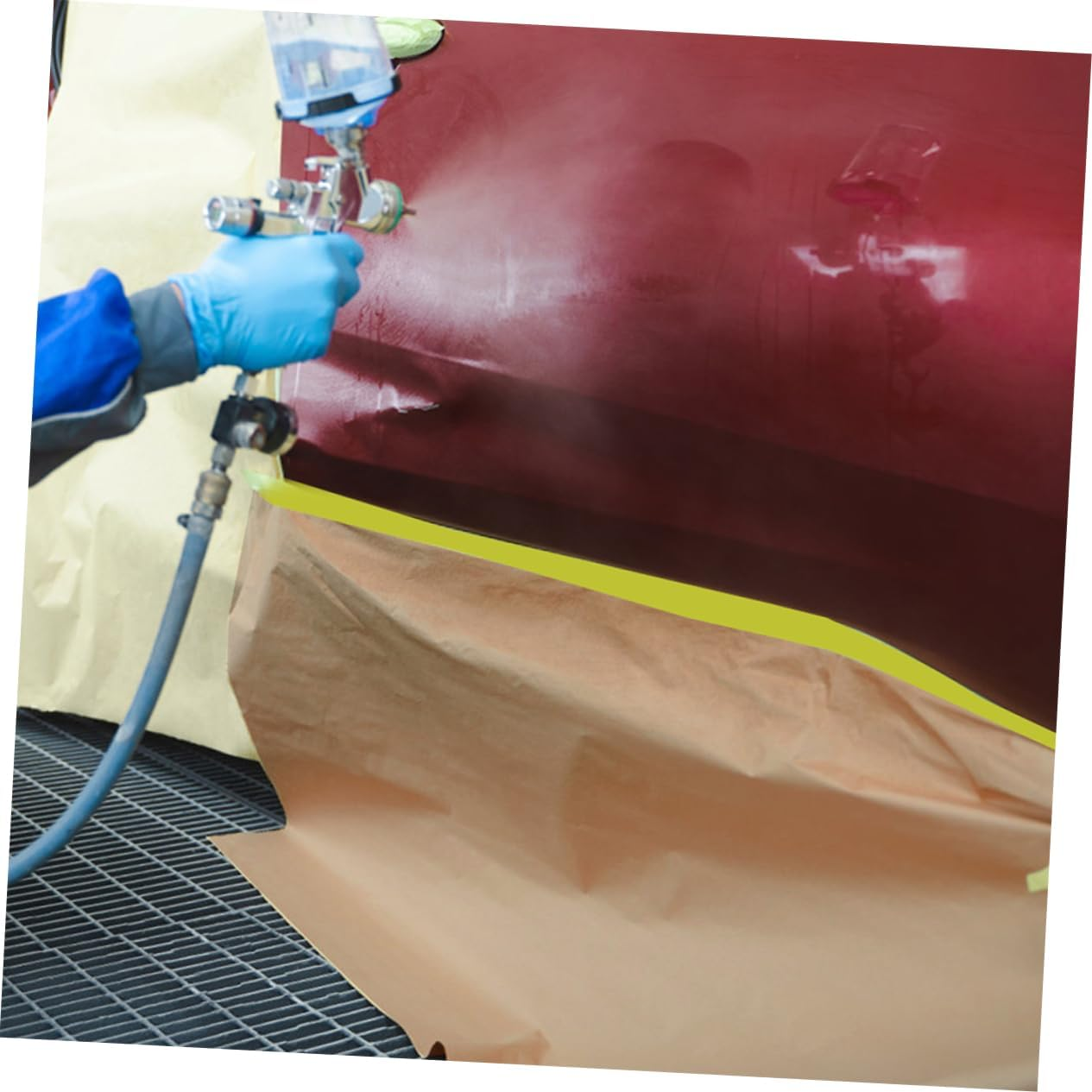 4 Rolls Masking Film Template Automotive Motorcycle Airbrush Graphics Masking Paper Protection Paper Painters