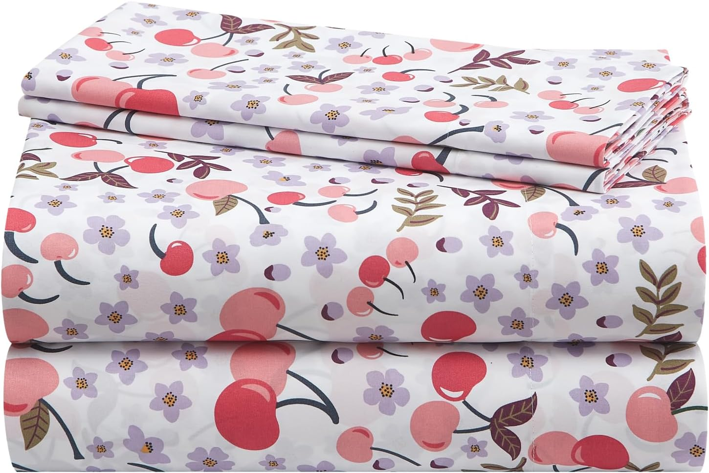 Urban Lifestyle 4-Piece Full Sheet Set,Coquette Bow Design in Baby Blue, Includes Fitted Sheet, Flat Sheet & 2 Pillowcases,Soft & Stylish Bedding for Girls and Teens