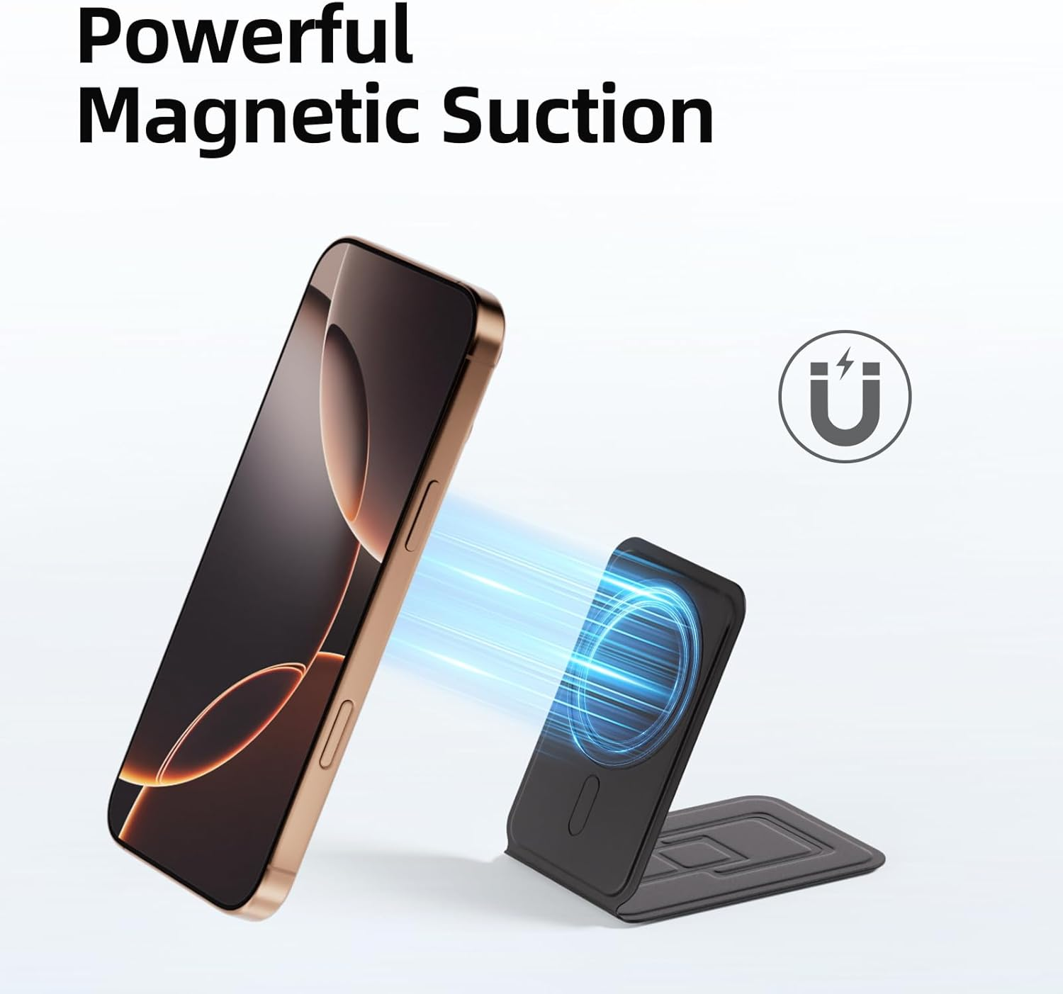 Bettdow Tripod Stand for Iphone 16/15/14/13/12 Series, Card Holder Wallet, Portable Phone Tripod Stand for Self-Vlogging, Surfing, Macro Photography, Video Calls, Phone Holder, Black image number 5