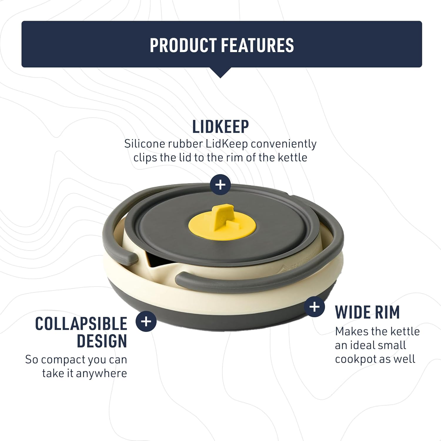 Sea to Summit Frontier Ultralight Collapsible Kettle, 1.1 Liter Capacity image number 3