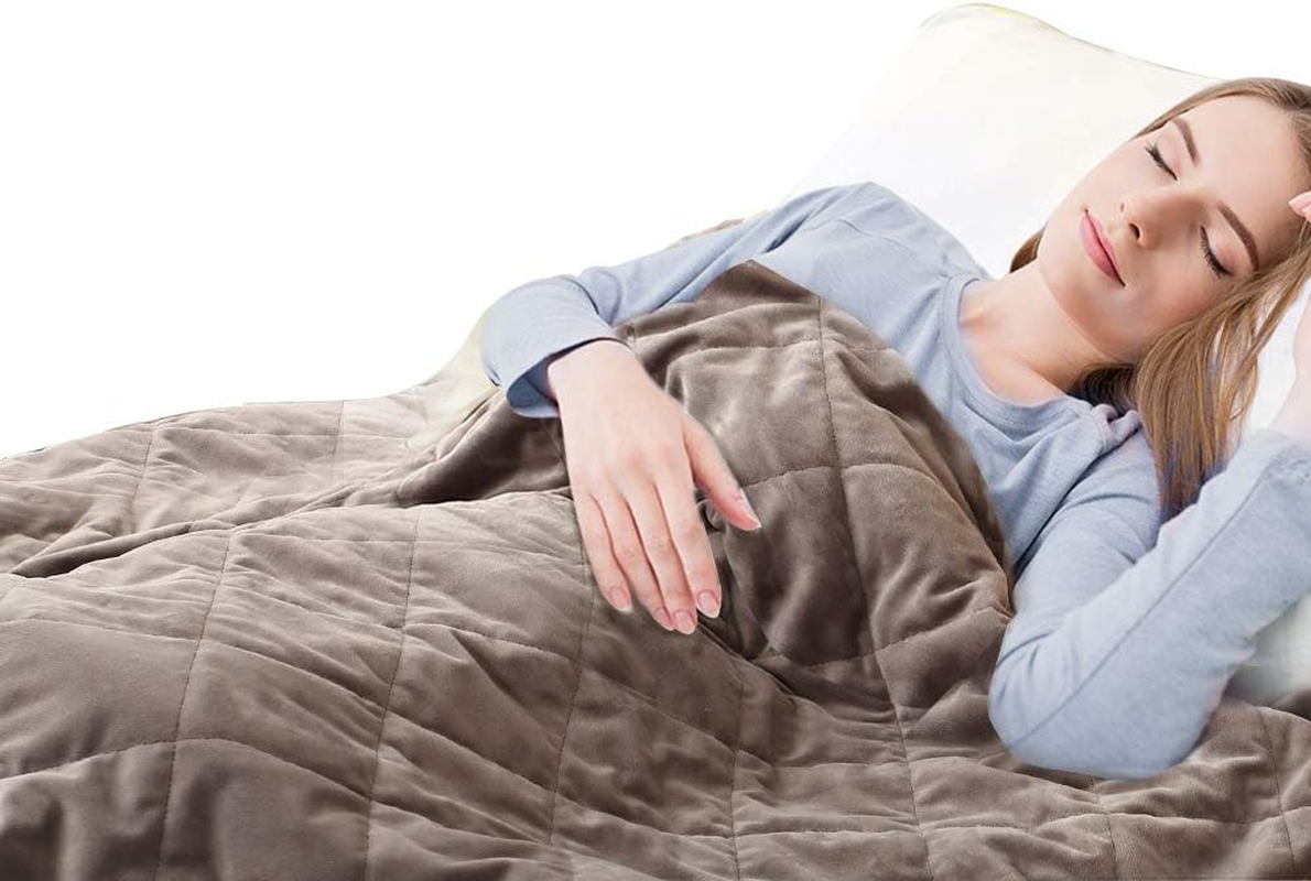 Dreamz 9KG Adults Size anti Anxiety Weighted Blanket Gravity Blankets Mink image number 4