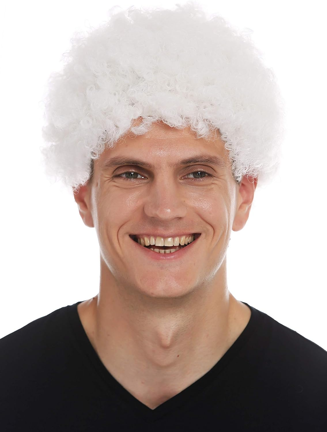 WIG ME up - MMAM-9M-K3070 Wig Carnival Men'S Women'S Clown Yellow Short Afro Kinky Curly Curly Head image number 6