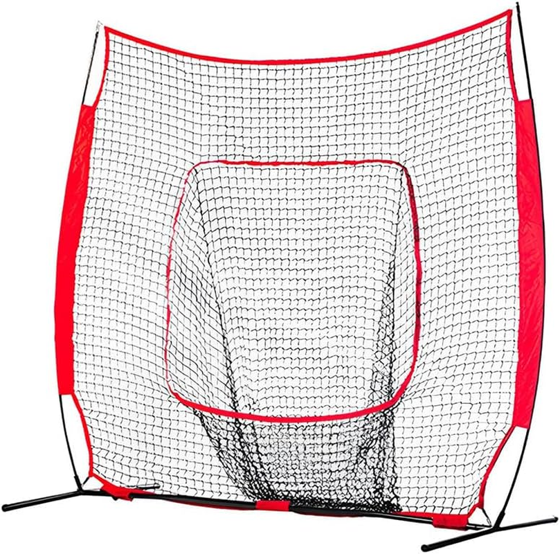 TOMVAES Baseball & Softball Net Bundle with Weighted Baseballs & Strike Zone Target,Compact Lightweight Portablepractice Hitting, Pitching, Batting and Catching, Training Backstop image number 1