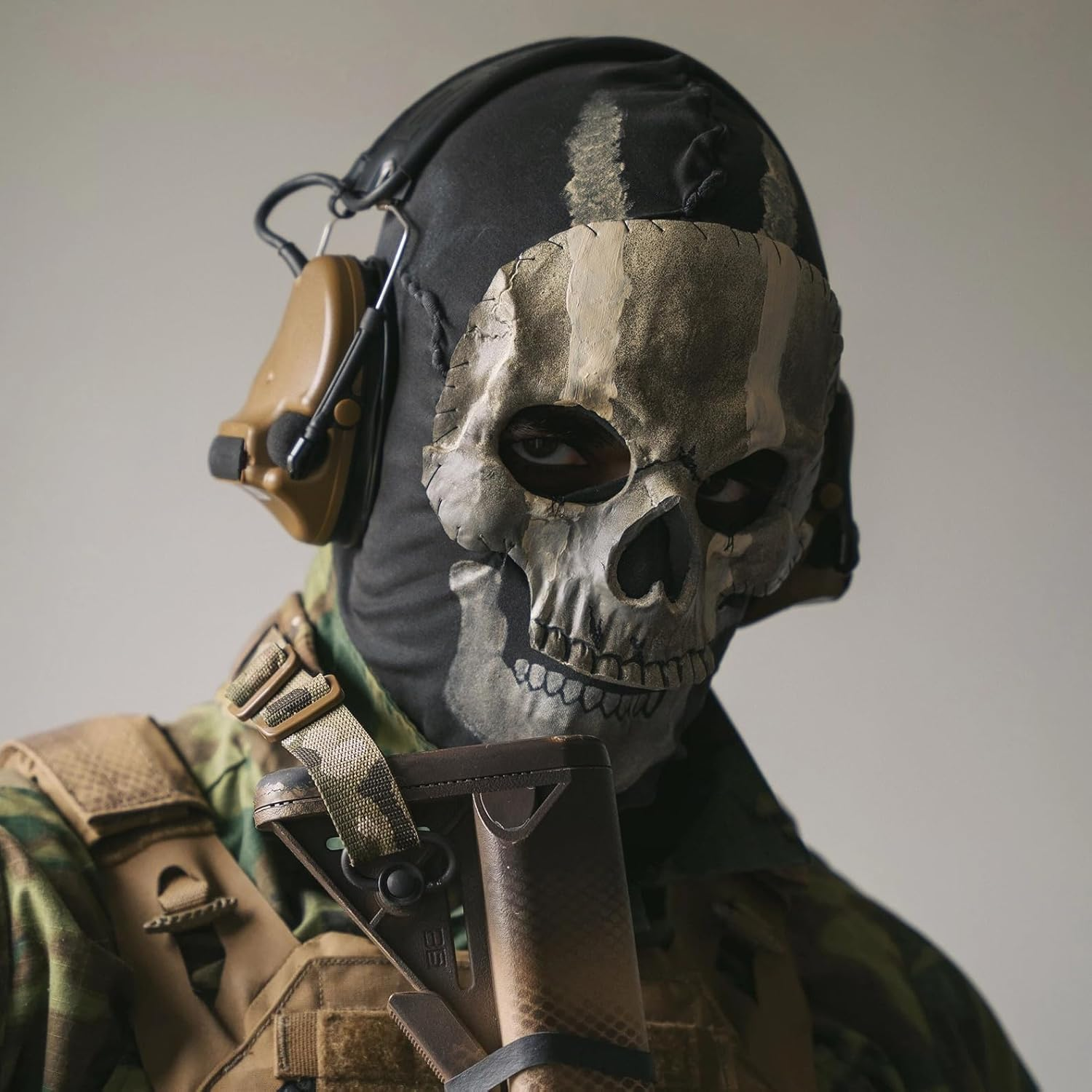 Ghost Mask Call of Duty Costume Skull Mask Cod Ghost Mask Halloween Balaclava Ghost Masks Windproof Skeleton Mask Cosplay Costumes image number 5