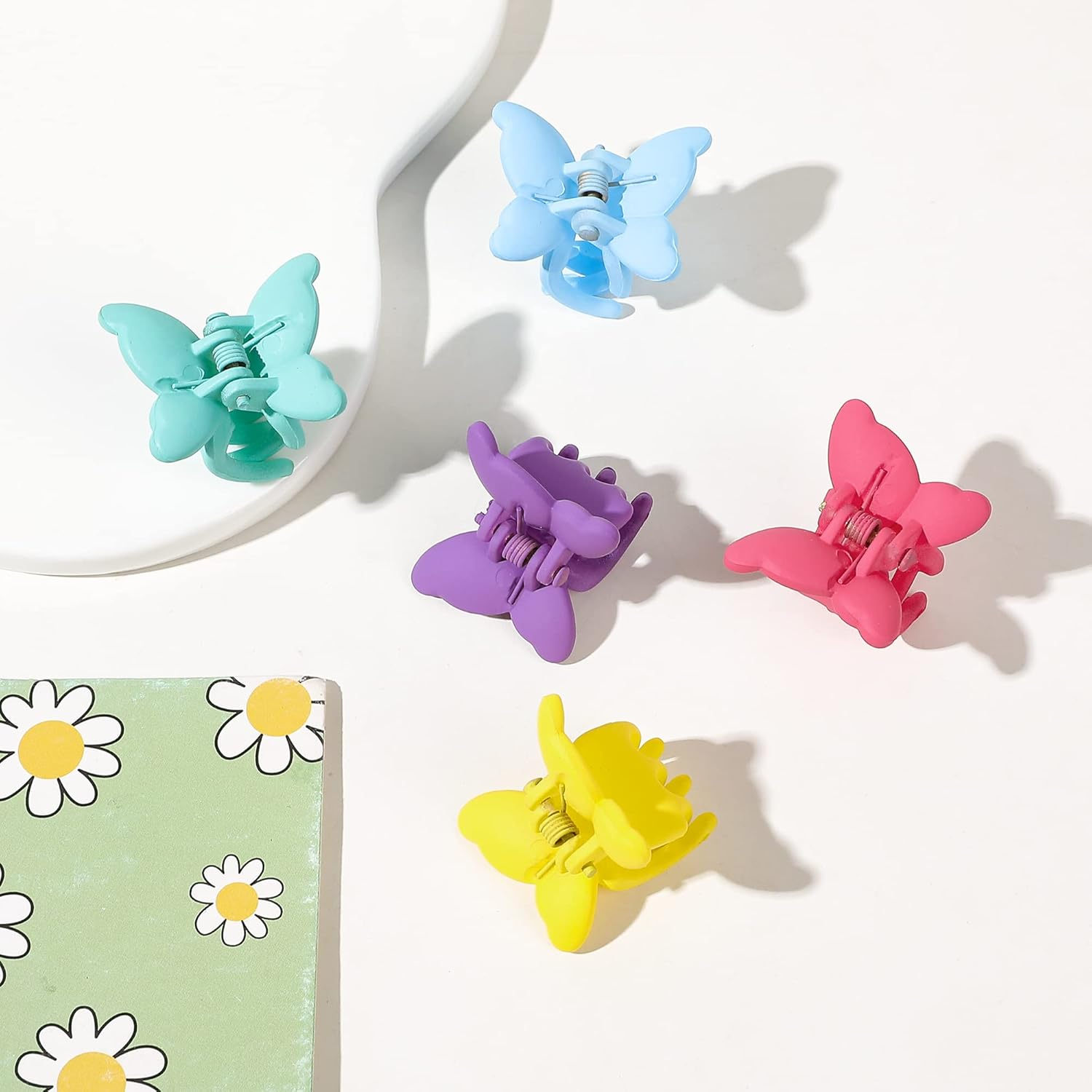 Matte Mini Hair Clips - Tiny Claw Clips for Hair, 90S Cute Hair Accessories for Girls and Women image number 6