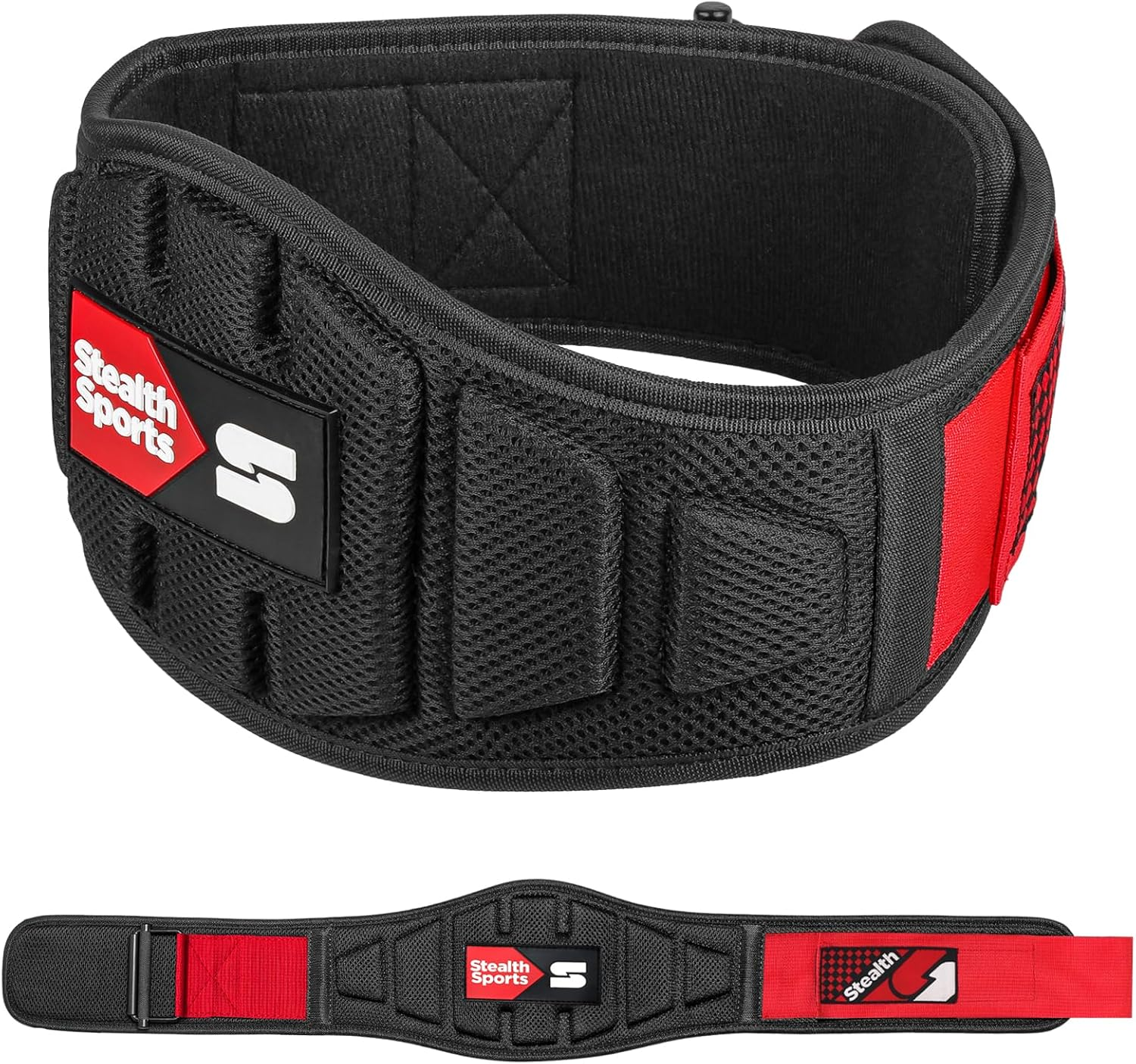 Stealth Sports Weight Lifting Belt &ndash; 6.5&rdquo; Back Support Padded Workout Belt Auto Lock Buckle &ndash; Neoprene Gym Belt Men Women &ndash; Fitness Bodybuilding Training Deadlift Squats Weightlifting Belt