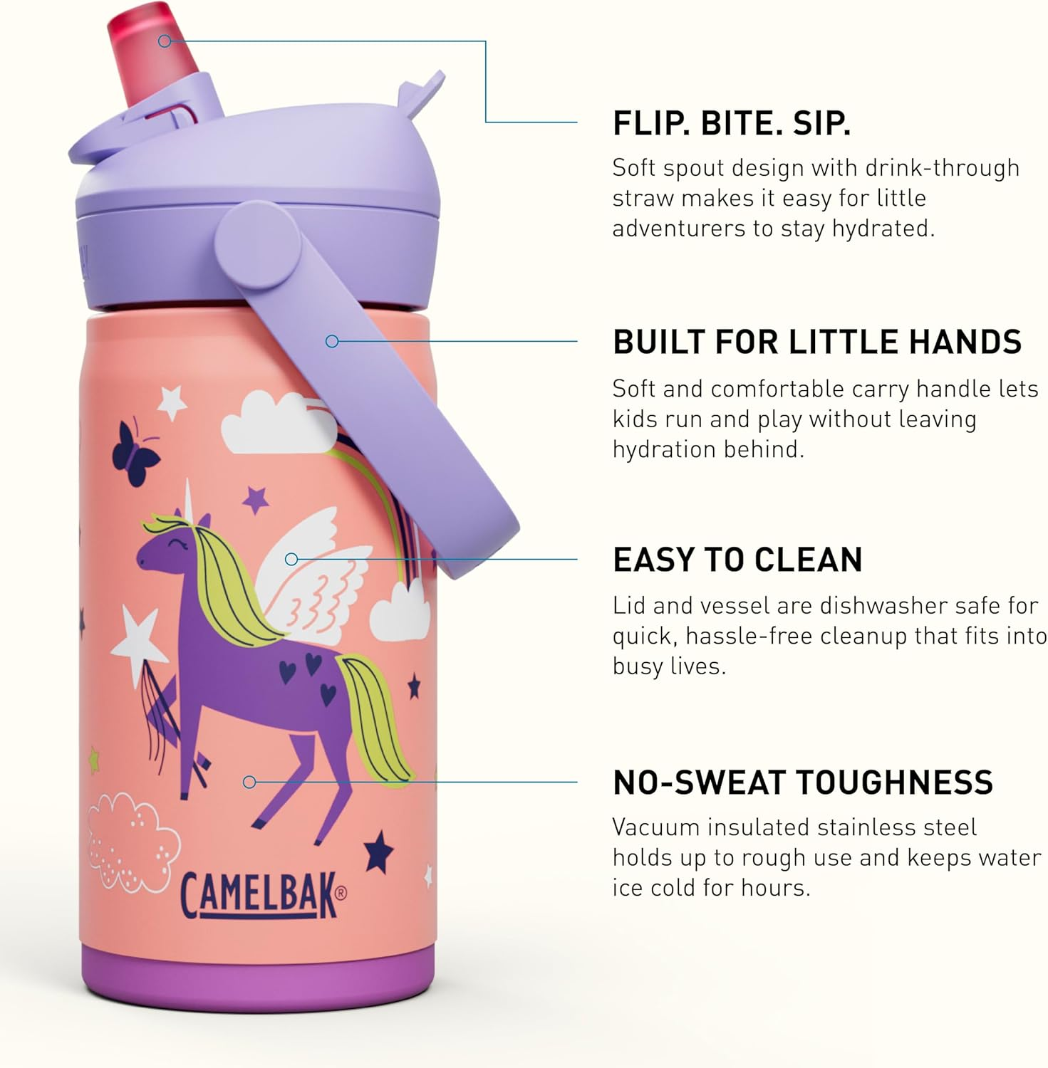 Thrive Flip Straw Kids Insulated Stainless Steel image number 6