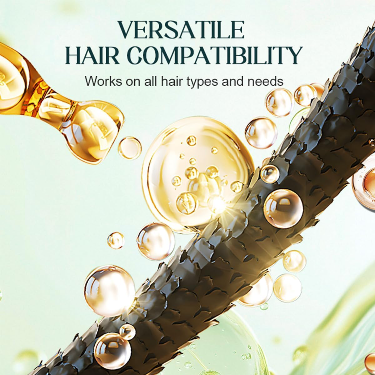 Mild Formula Long Lasting Hair Dye Set,Long-Lasting Single Step Hairdye Kit，Plant Extracts Hair Color Dye Cream for Gray Coverage (Natural Black) image number 2