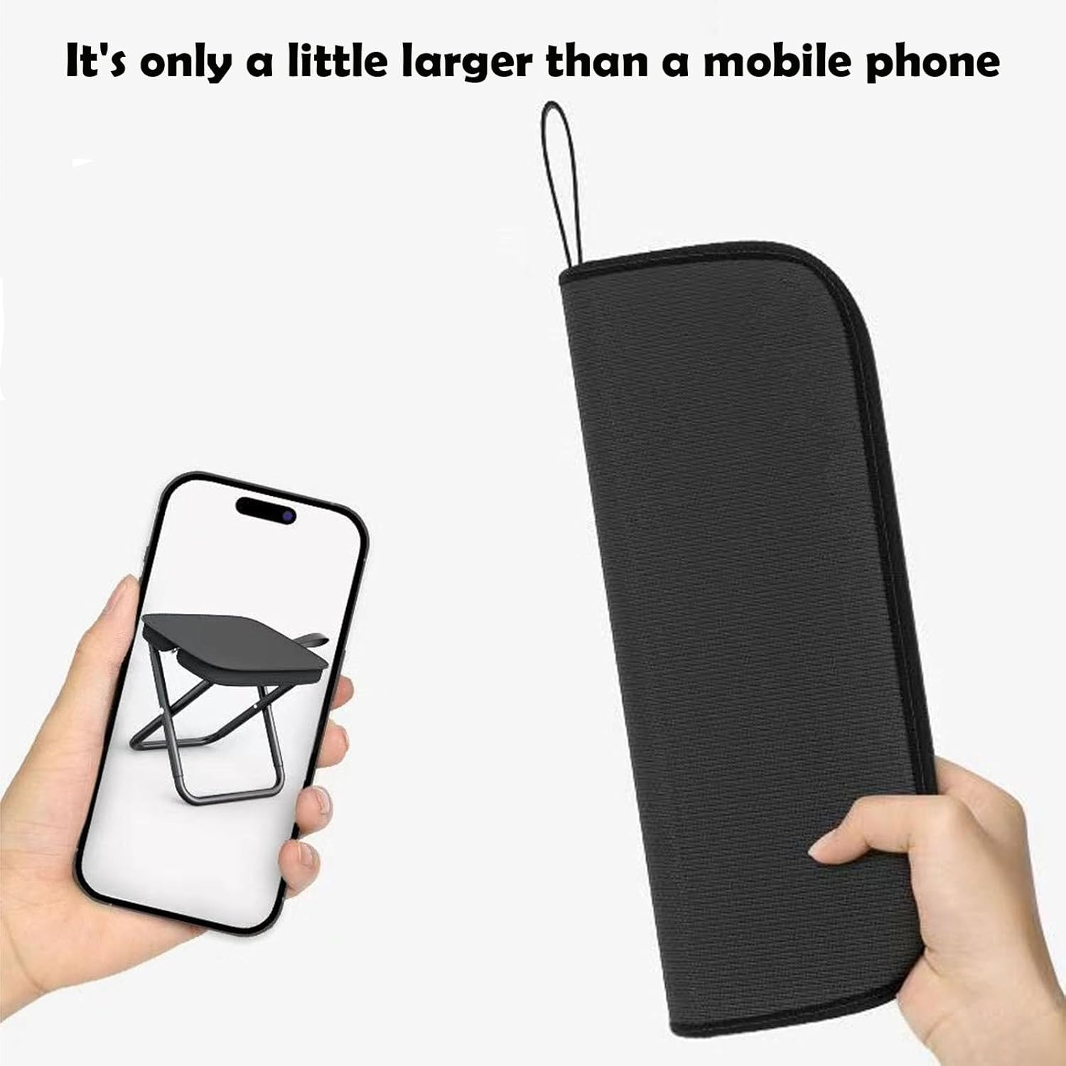 REGODI 12" Portable Folding Stool for Camping, Lightweight Outdoor Seat Supports 260Lbs - Compact Foot Rest for Adults Travel, Hiking, Fishing (Easy Carry & Heavy Duty) image number 6