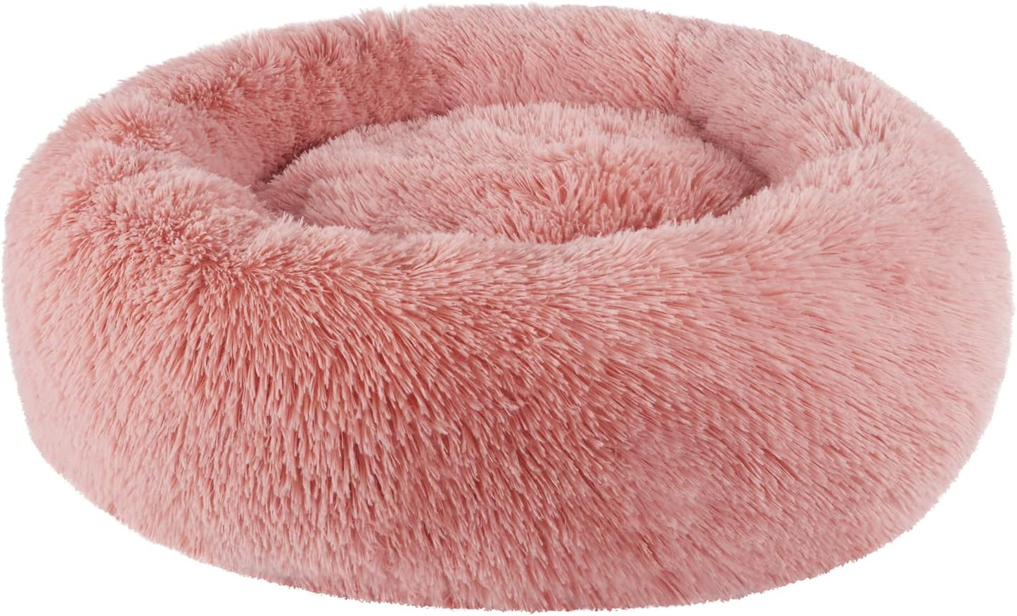BVAGSS Anxiety Dog Bed, round Dog Beds Cat Bed Mattress Marshmallow Fluff Nest Calming Dog Bed for Small/Medium/Large Dogs XH034 (Diameter:80Cm, Bean Paste)