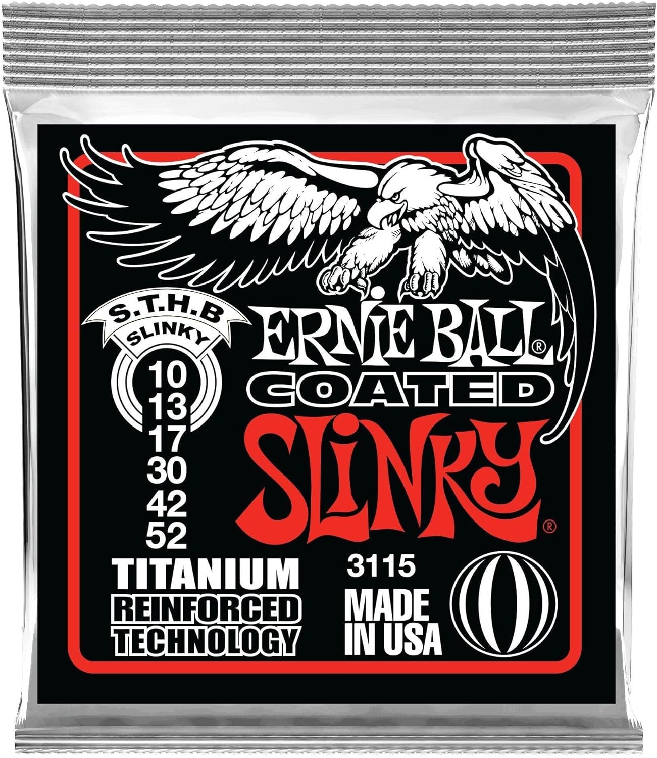 Ernie Ball Power Slinky Coated Titanium RPS Electric Guitar Strings - 11-48 Gauge image number 6