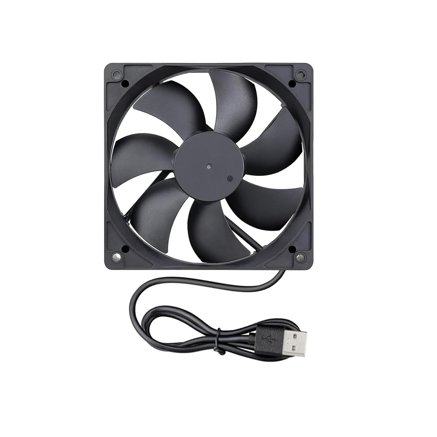 Ronyaoko 5V DC 120X120X25Mm Brushless USB 12Cm Computer Case Cooling Cooler Fan 120Mm X 25Mm (0.2A Low Speed) image number 3