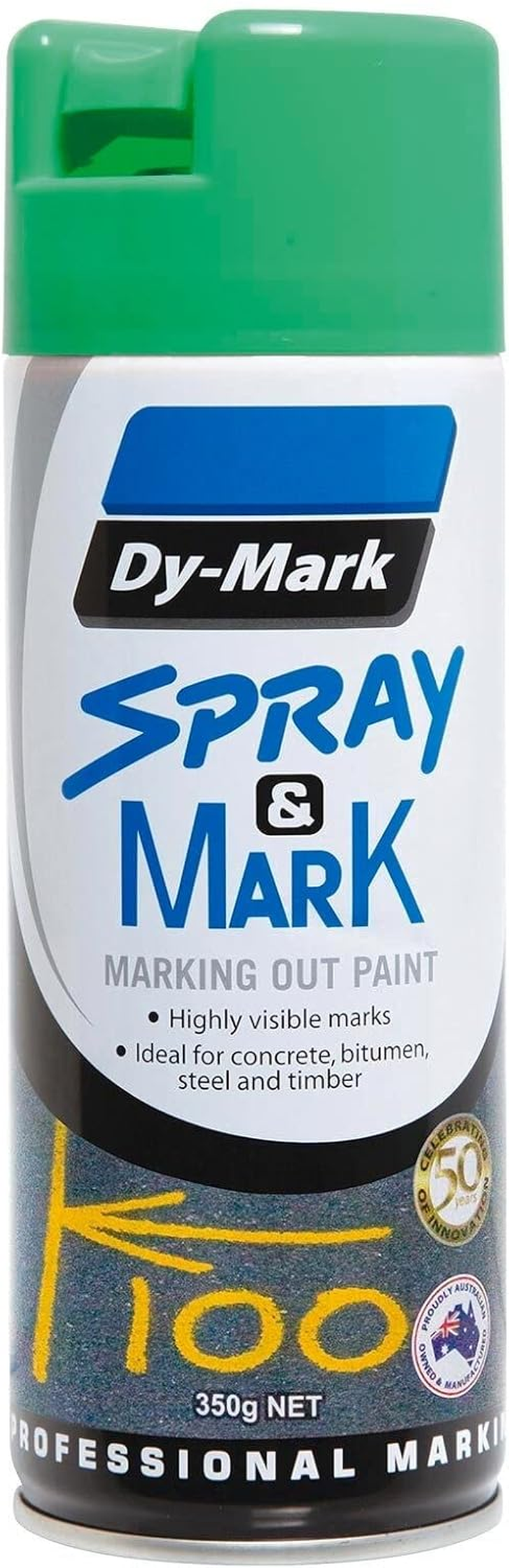 Dy-Mark Spray and Mark Paint 350 G, Fluoro Green