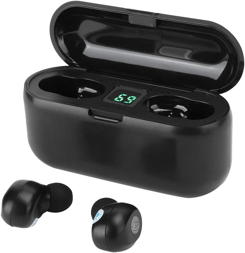 Wireless Bluetooth Earphones, In-Ear True Wireless Headphones, F9 Touch Binaural Earbuds with LED Digital Display, Surge Subwoofer, Hifi Sound. image number 3