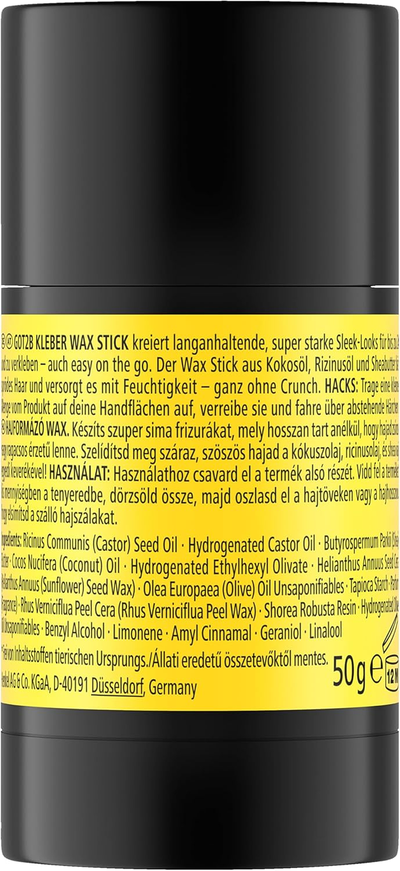 Got2B Glue Wax Stick (50 G), Hair Wax for Sleek Looks on the Go without Crunch, Hair Wax Creates Long-Lasting, Super Strong Styles for up to 24 Hours image number 3