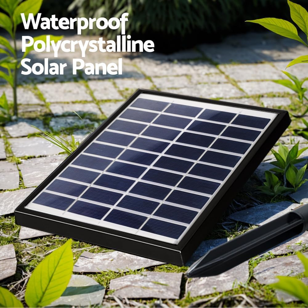 Gardeon Solar Fountain Water Feature Outdoor Cascading Hand Pump Design 80CM image number 4