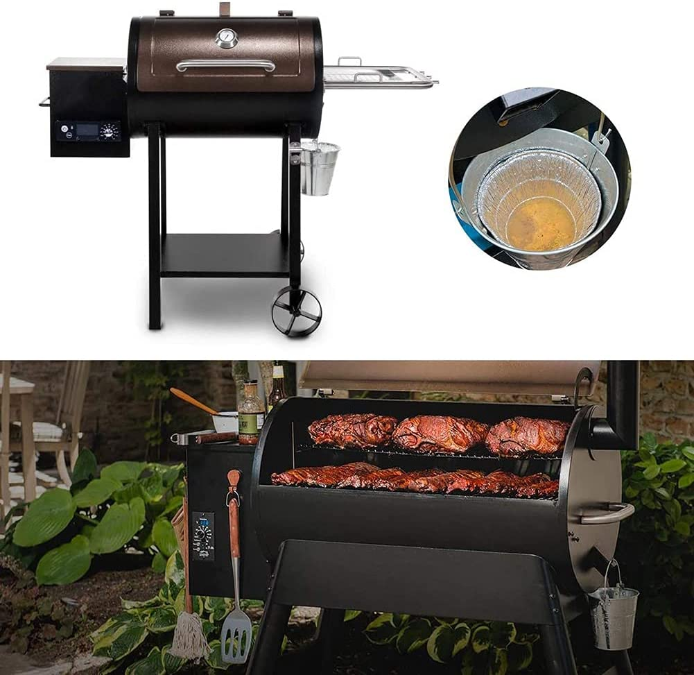 12 Pack Disposable Grease Bucket Liners Fit for Traeger Wood Fired Pellet BBQ Grill Accessories image number 5