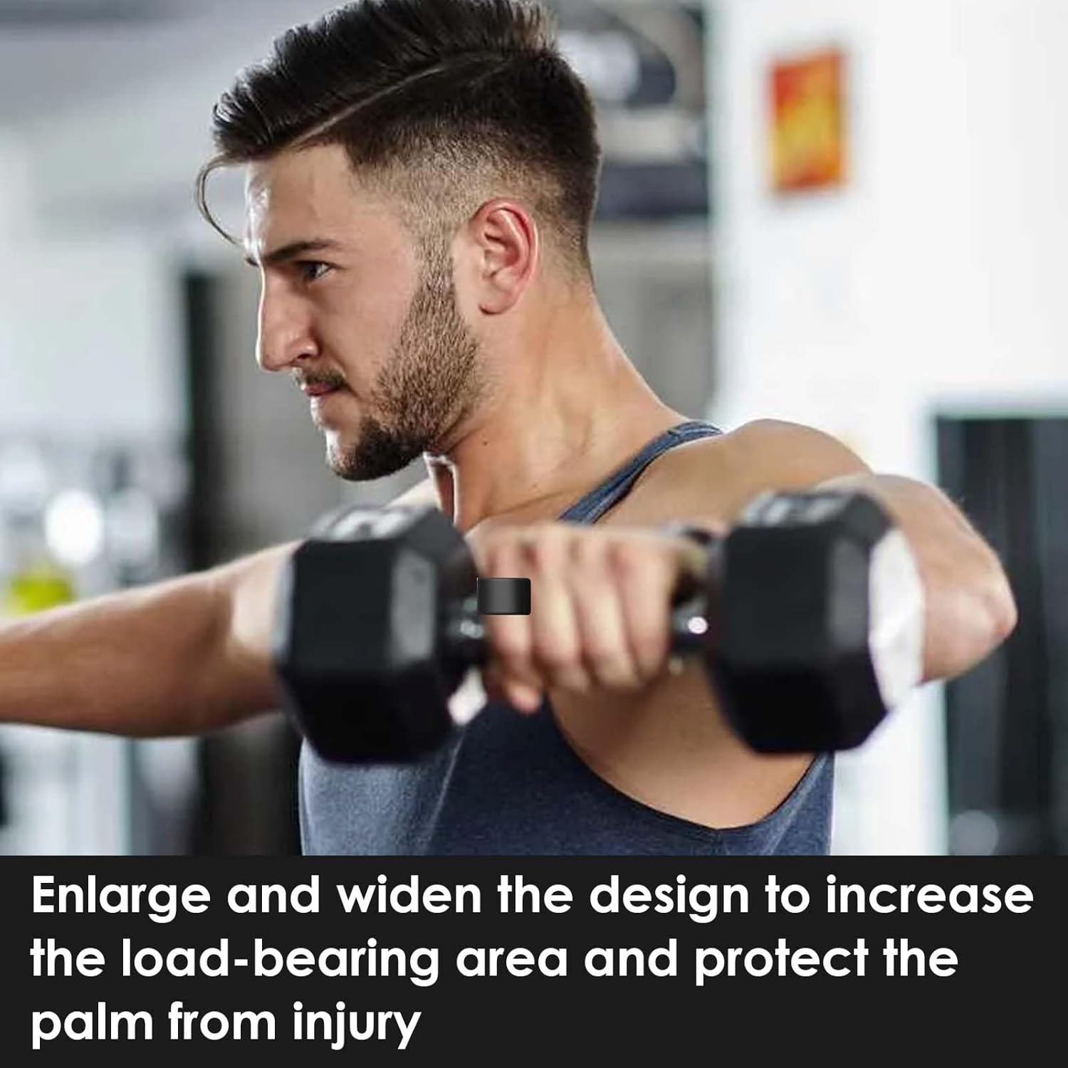 1 Pair Non-Slip Training Grips, Silicone Training Gloves for Gym, Ergonomic Rubber Grips for Men and Women for Weightlifting, Gymnastics, Cross Training, Pull-Ups, Fitness Accessories image number 5