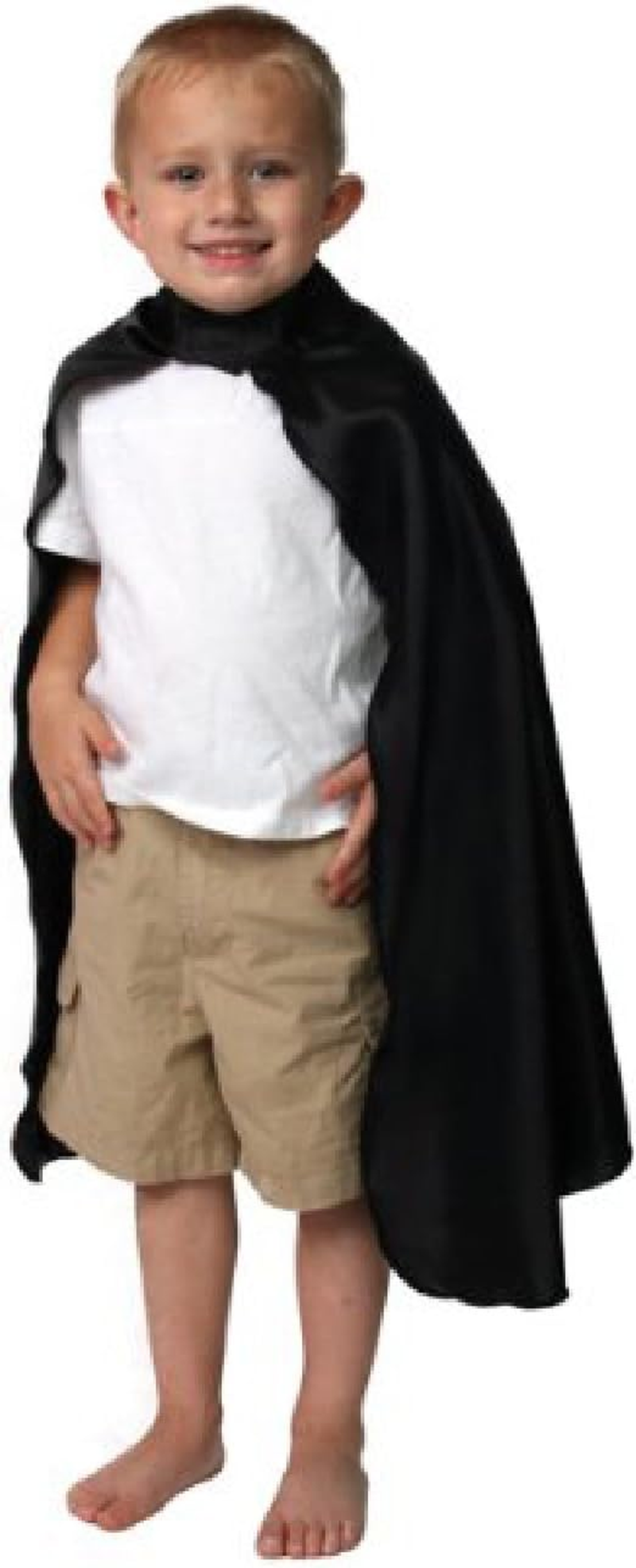 Kids Deluxe 24" Satin Superhero Cape (Choose Color) image number 4
