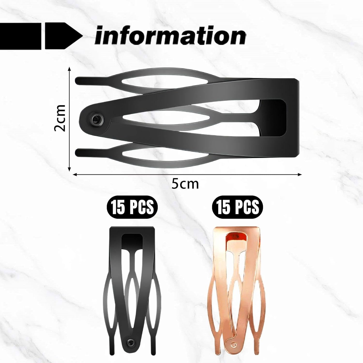 30 Metal Hair Pins, Broken Hair Clips, Fashion Commuter Hair Accessories, Headwear Accessories, Daily Hair Pins, Party E image number 1