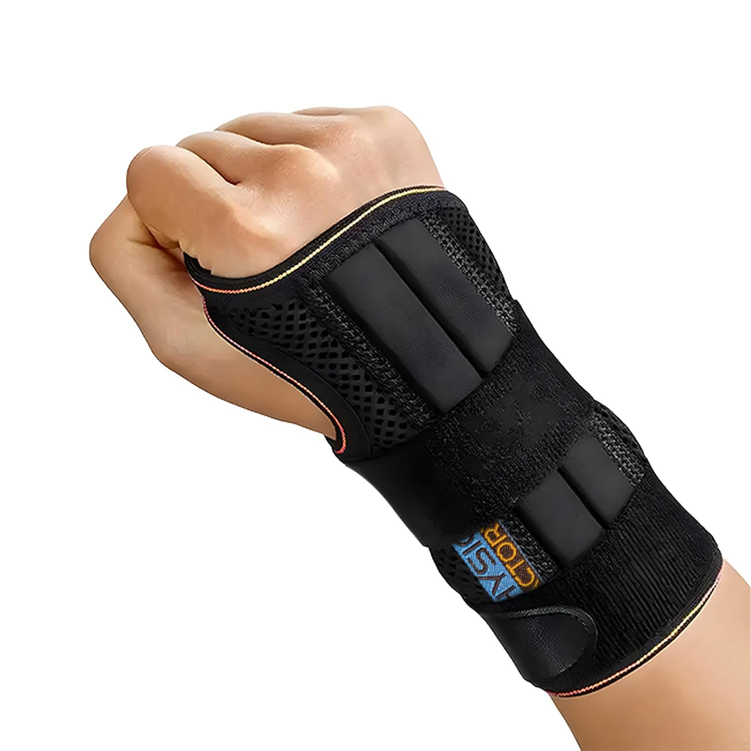 Premium Wrist Brace - Comfortable Black Wrist Support for Carpal Tunnel, Tendonitis, Arthritis - Soft Interior. Two Sizes - Ideal Hand Brace for Tendonitis Recovery, Gym & Everyday Use (L, Right) image number 2
