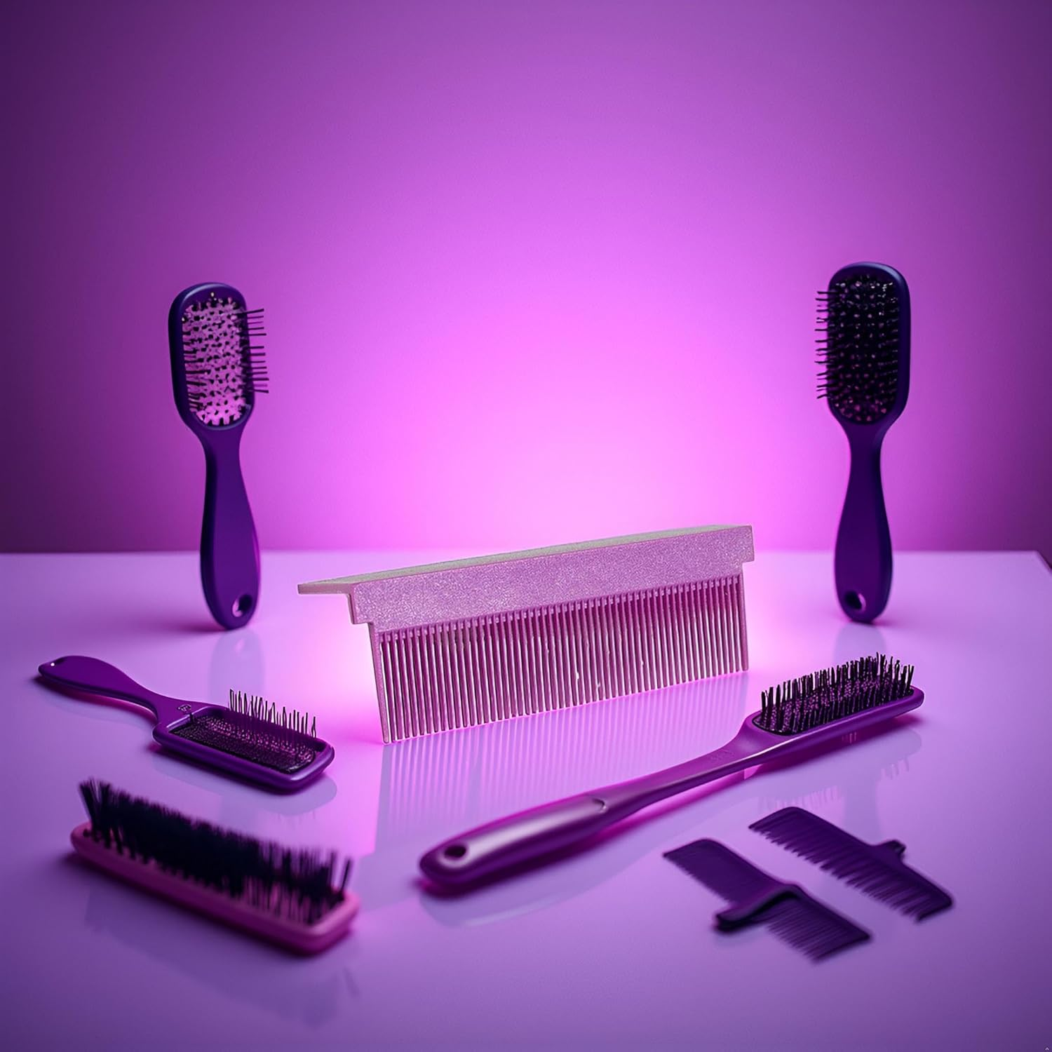 Hair Straightener Comb, Hair Straightening Comb Attachment for Hair Straightener, Flat Iron Comb, Clip on Attachment, Hair Straightening, Flat Iron, V Type, Styling Tools and Appliances image number 6