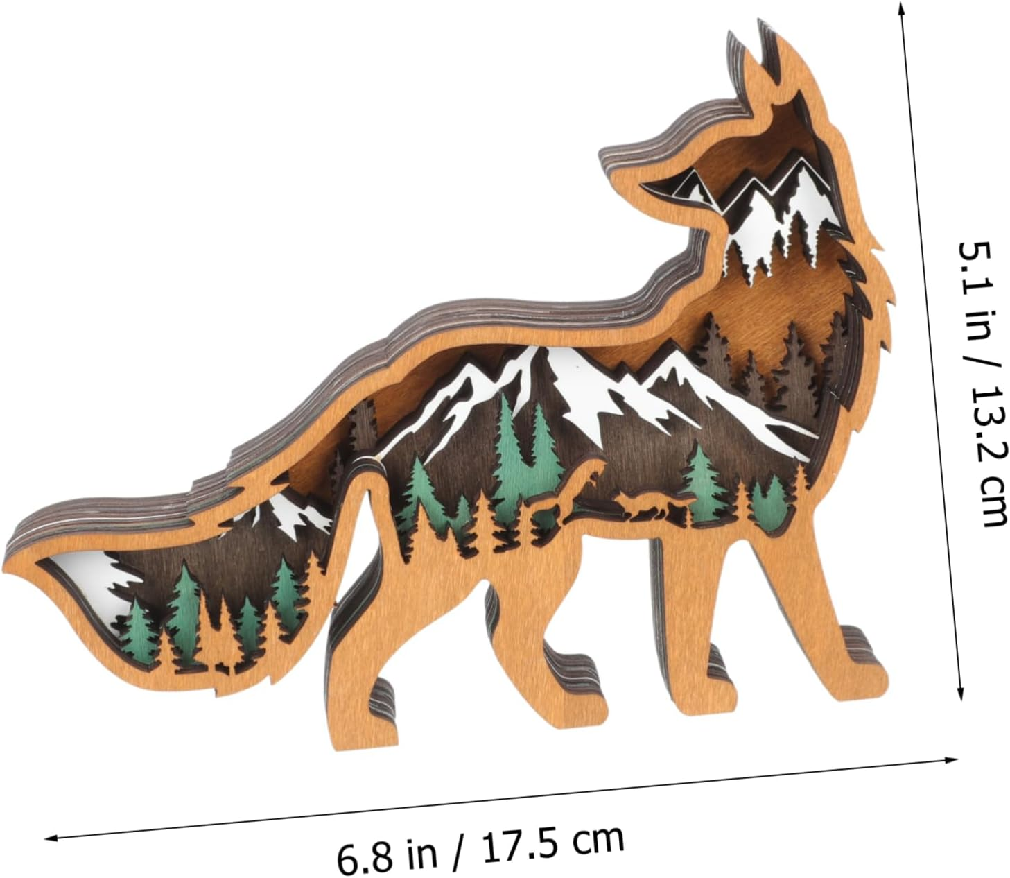 Christmas Themed Animal Wooden Decor Creative Animal Crafts for Home Supplies for Christmas Decor image number 6