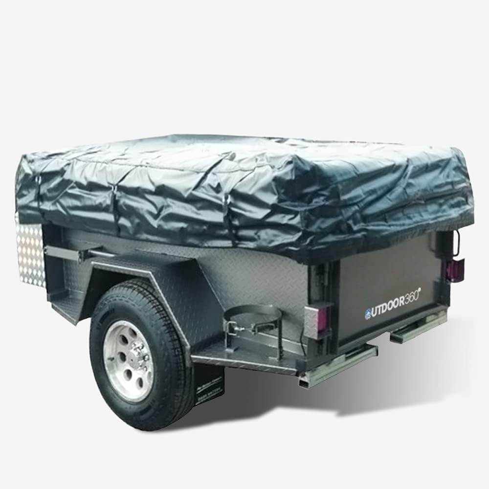 Outdoor360 PVC Camper Travel Trailer Cover Box Utility Cage Covers 2.2X1.7M Approx. Bed Base Fit image number 3