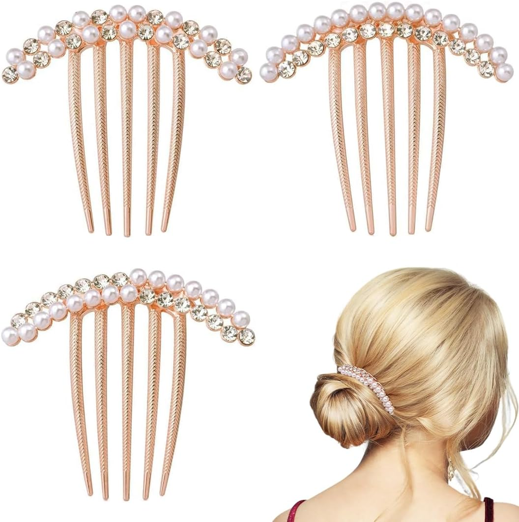 IKOPFLN 3 Pack French Hair Clips, French Twist Hair Clips, Metal Hair Accessories for Women and Girls, Hair Bun Pins for Thick and Thin Hair, Hair Clips for Women and Girls image number 3