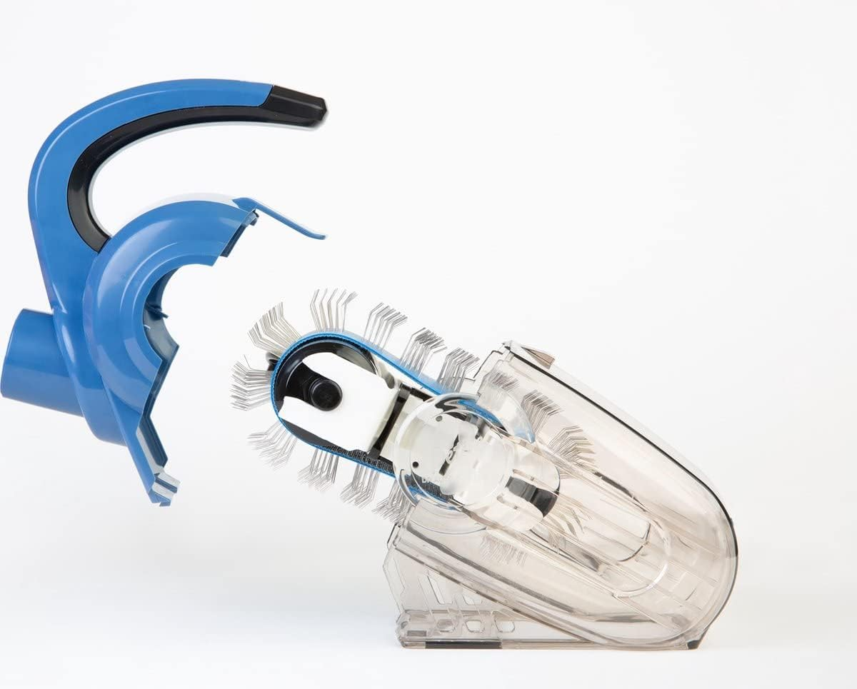 Automatic Dogbrush - Catbrush - Electric Slickerbrush for Dogs and Cats with Medium to Long Hair - Flexible Hose for Connecting to Your Hoover - White Brushbelt for Extra Strong Dematting image number 1