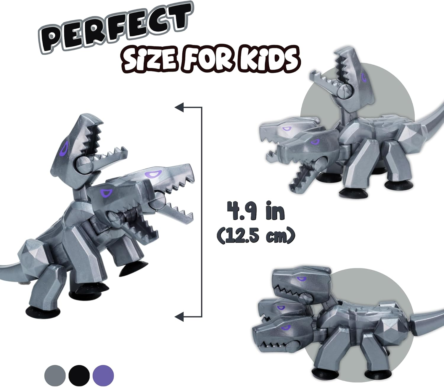 Zing Stikbot & Mega Monster Stop-Motion Animation Pack &ndash; Exclusive Figure, Creative Toy for Kids Age 4+ (Silver + Lavender Purple) image number 2
