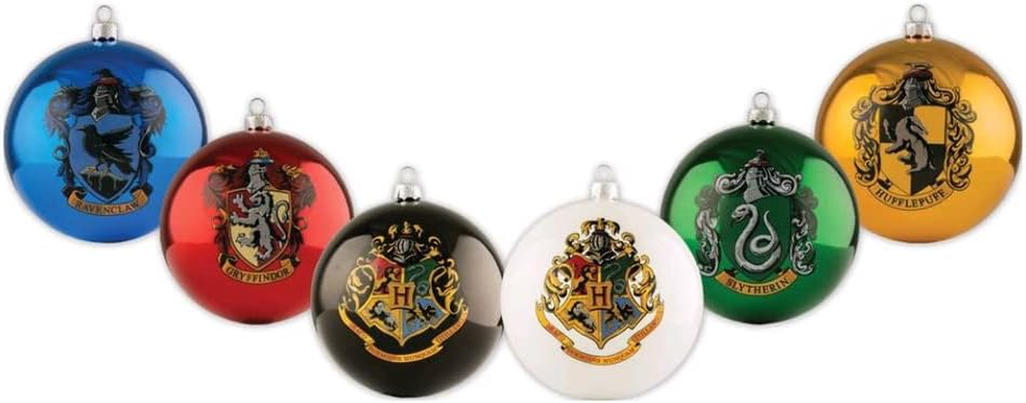 Ikon Collectables Harry Potter - House Crest Christmas Baubles 6-Pieces Set