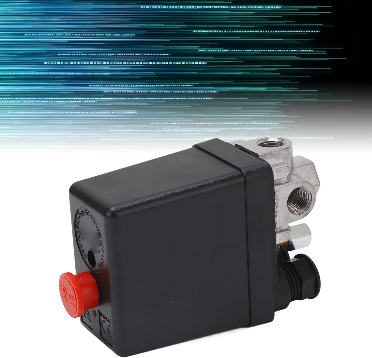 Air Compressor Pressure Switch AC240V 20A 135 to 175Psi Adjustable Pressure 4 Ports Air Compressor Pressure Switch image number 5