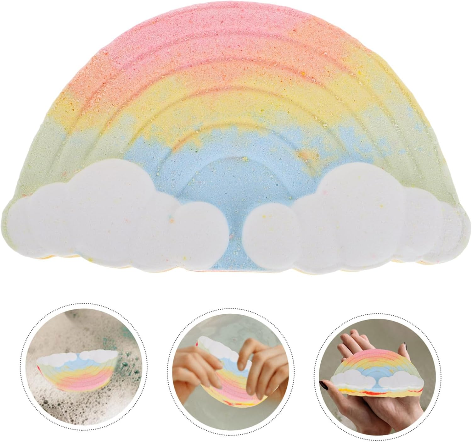 FOMIYES Cute Cloud Bath Organic Foaming Bath Salt for Women Moisturizing with Essential Oils Fun Bubble Experience for Relaxation image number 1