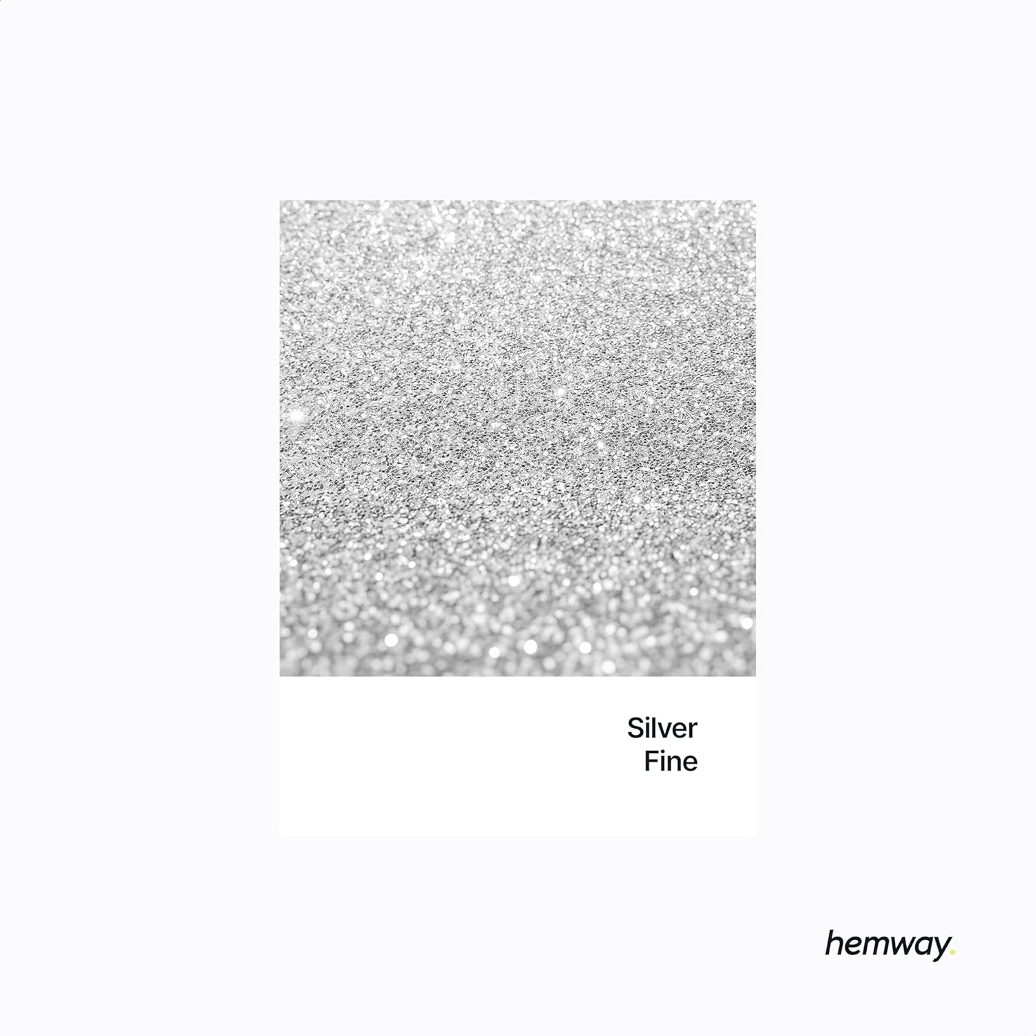 Hemway Silver Glitter Fine 130G/4.6Oz Powder Metallic Resin Craft Glitter Flake Sequins for Epoxy Tumblers, Hair Face Body Eye Nail Art Festival, DIY Party Decorations Paint