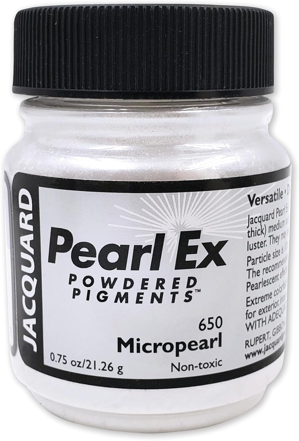Jacquard JAC-JPX1650 Pearl-Ex 21Gm Micro Pearl Powdered Pigments, 0.75 Oz image number 3