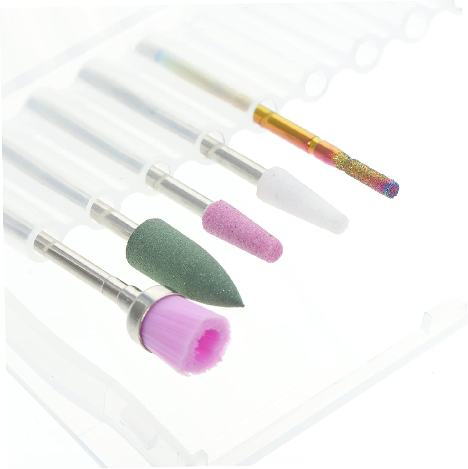 GANAZONO 10Pcs Nail Drill Bits Manicure Nail Drill Bits Professional for Polish Removal image number 2