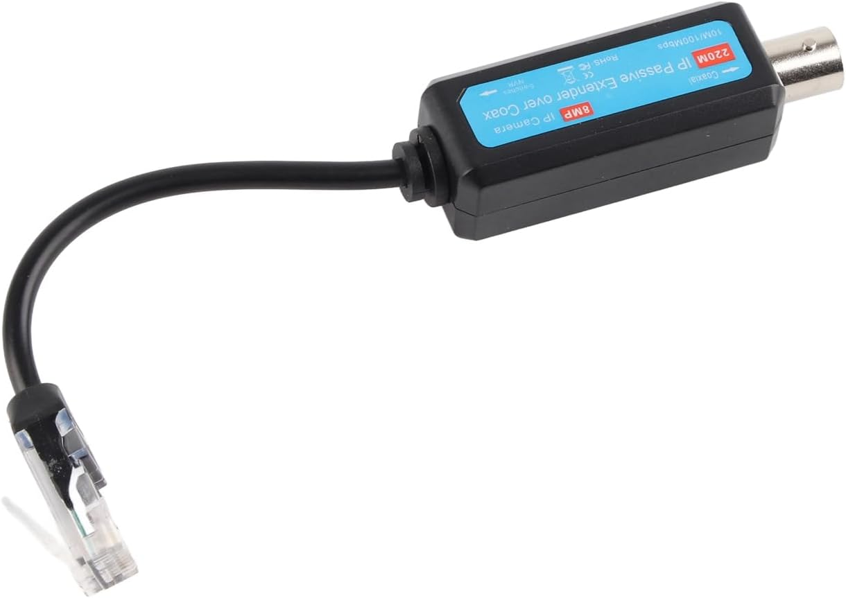 CHICIRIS IP Network Transmitter, Fast Install Network Transmitter/Receiver Extender over Coax HD Camera Upgrade 1Pair, for IP NVR Camera image number 6