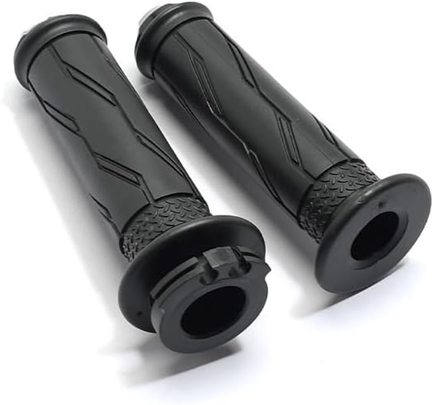 For Yamaha Grip Assembly，Rugged Grip Motorcycle Handlebar Grips - Premium Rubber, Non-Slip Design, Universal Fit for Yamaha FZ1/6/8/R1/R6/MT07/09 Black image number 1