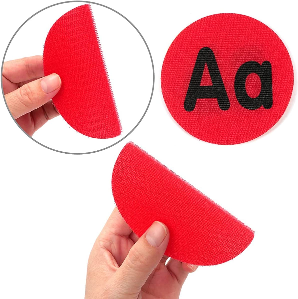 VANANA 26 Pieces English Alphabet Letter Carpet Sticker Sit Magic round Shape Marker Circles Dot for Preschool Kindergarten Game Classroom image number 4
