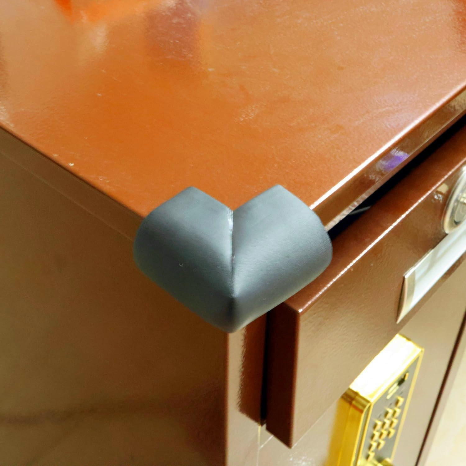 4 Pack Foam Corner Guards Edge Protectors, Safety Bumper W Self-Adhesive Tape Furniture Corner Glass Coffee Table Edge Guard Soft Rubber Baby Proofing, U Type,Black - White image number 7