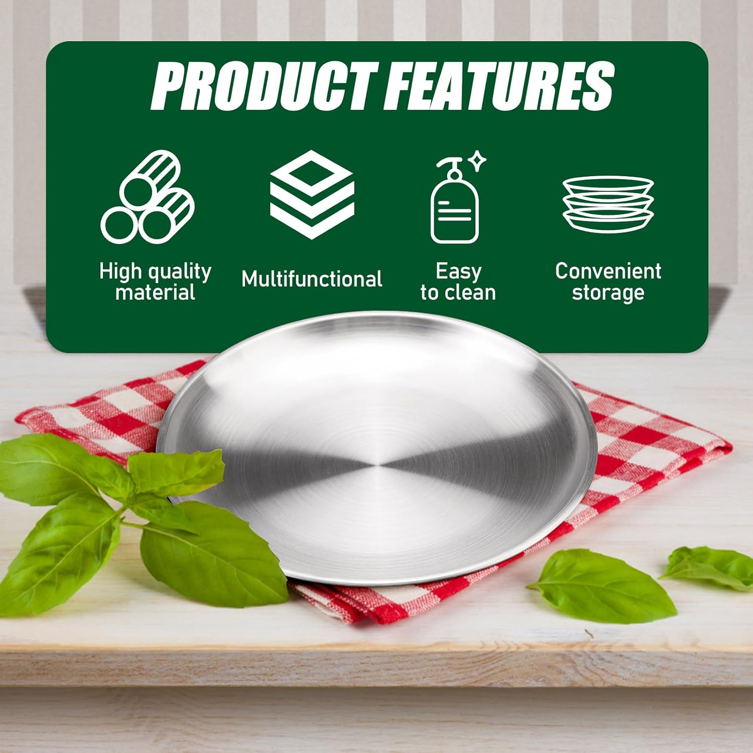 3 Sets of Stainless Steel Cat Bowls Whisker Friendly with Non Slip Silicone Placemats, Shallow Kitten Food Bowl Cat Plates for Wet Food, Suitable for Cats Small Pets (Silver) image number 1