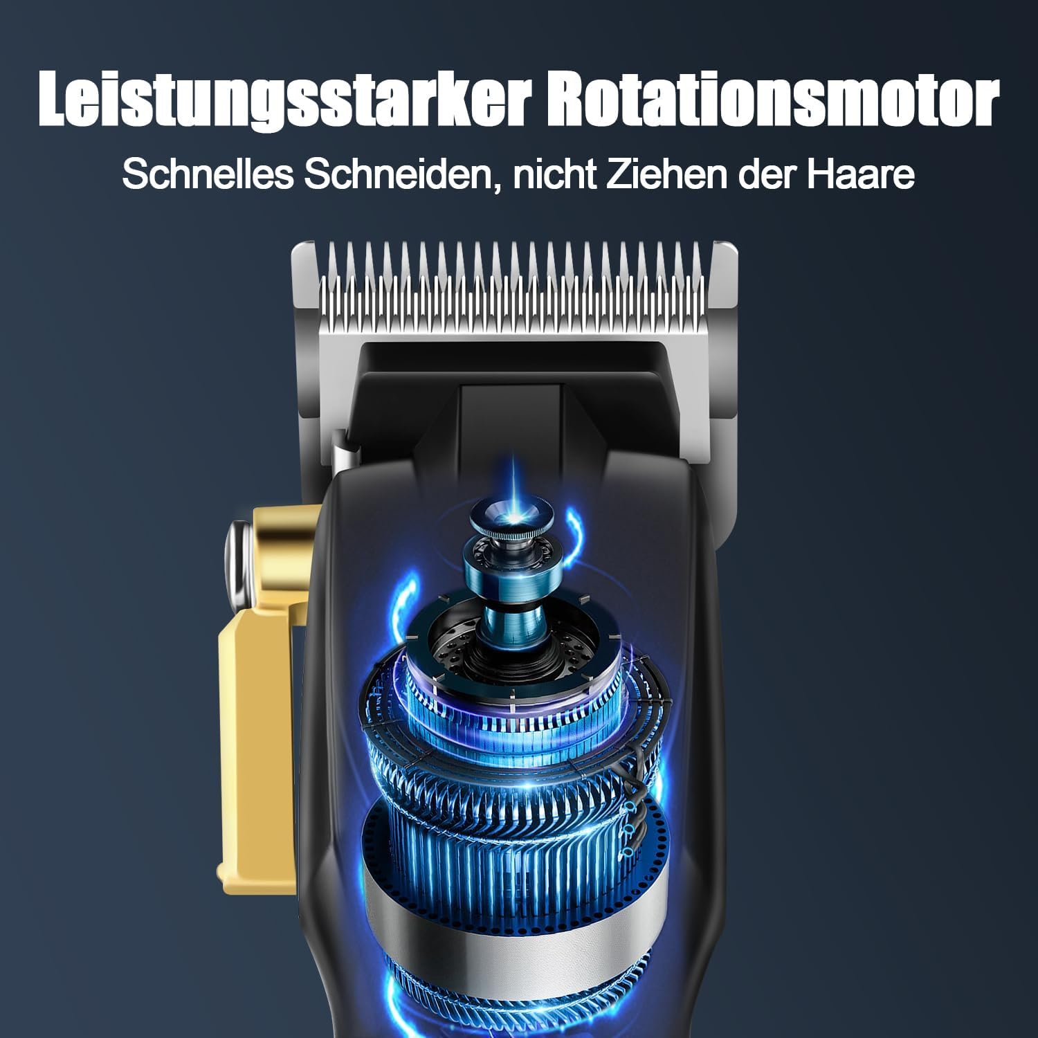 HIENA PRO Professional Men'S Hair Clipper, Wireless T-Liner Hair Cutting Set, Professional Rechargeable Hairdressing Hair Cutting Set with LED Display, Gifts for Men image number 1