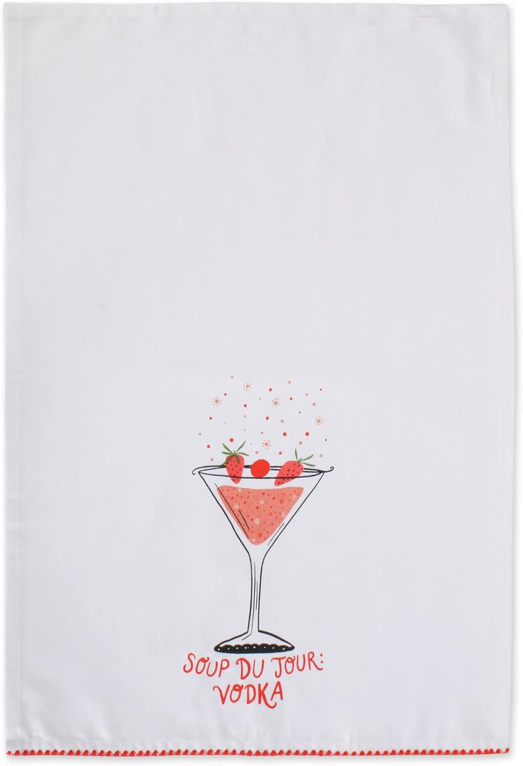 DII Decorative Printed Kitchen Towels Absorbent & Fast-Drying Tea Towel Set, 18X28, Sassy Cocktails, 4 Piece image number 3