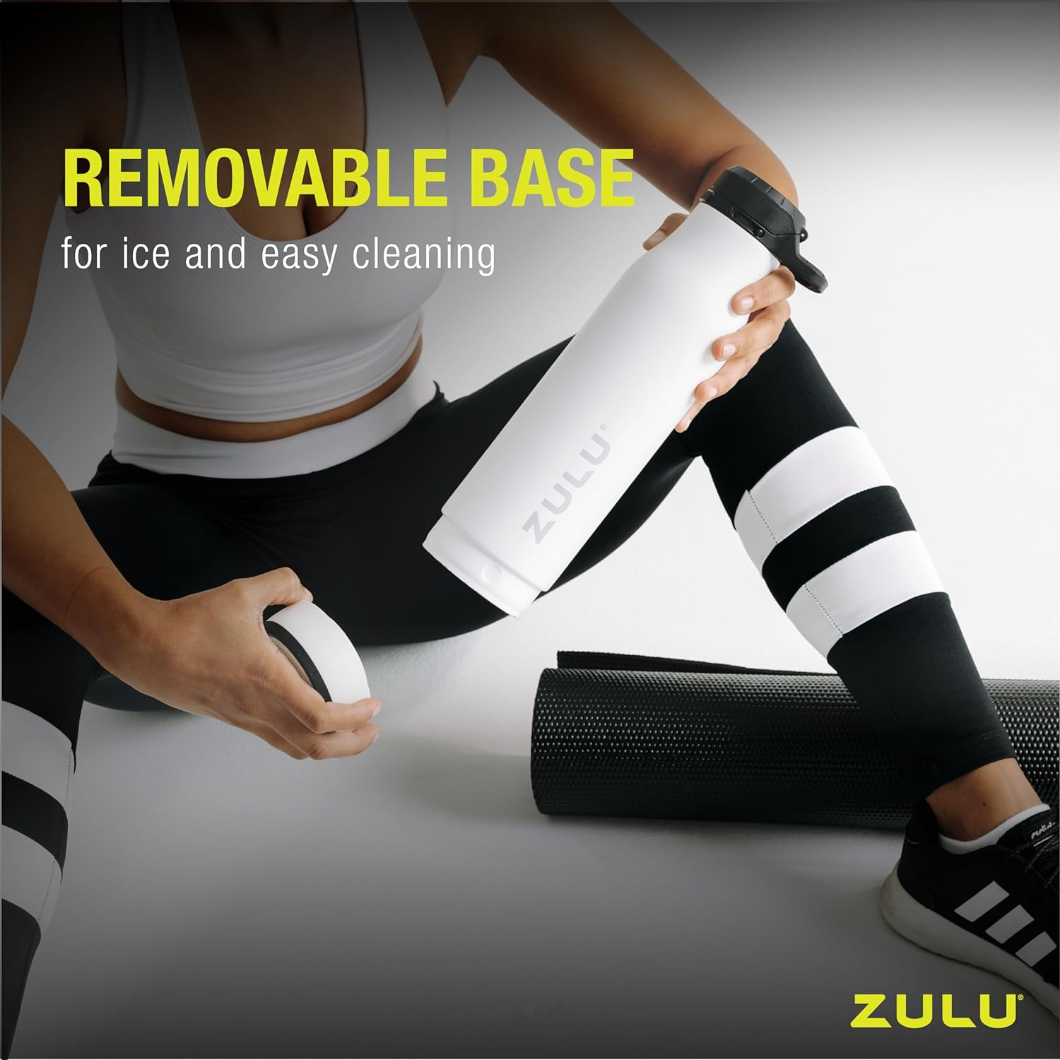 ZULU Ace Vacuum Insulated Stainless Steel Water Bottle with Leak-Proof Locking Lid and Removable Base, 24Oz Bottle image number 5