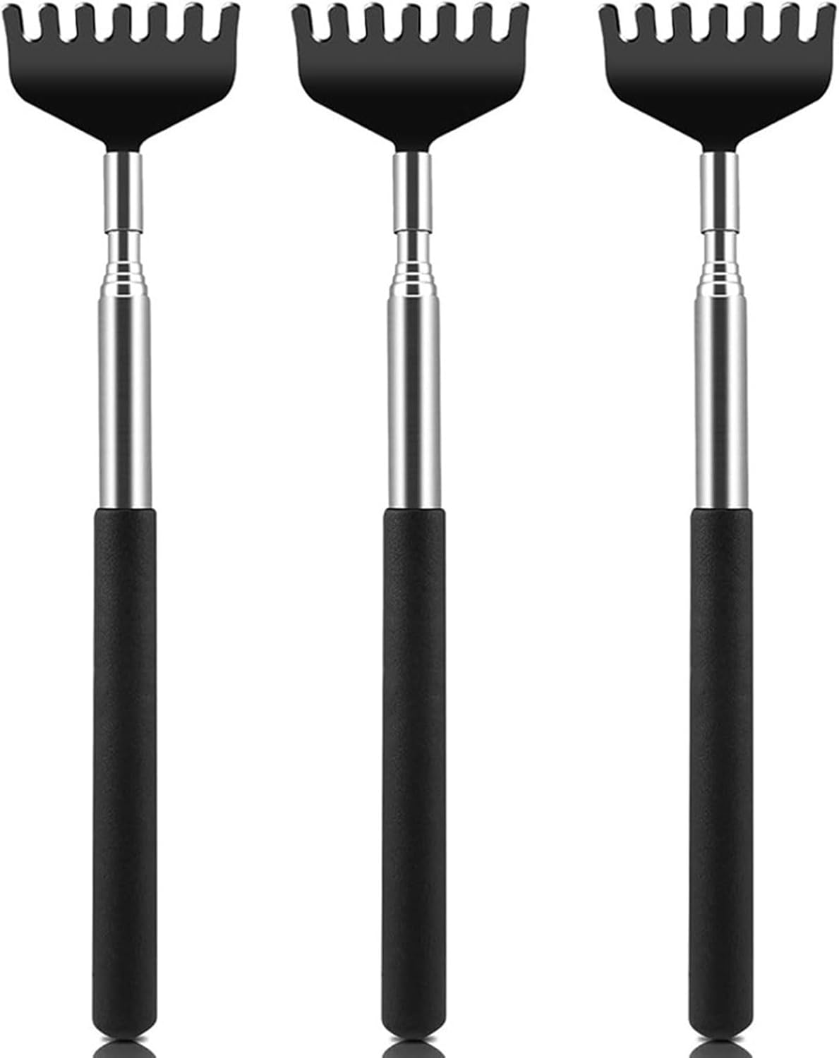 BGENHPON Back Scratcher, Portable Telescoping Back Massager 7.87-26.77 Inch for Itch Relief, 3 Pack image number 2